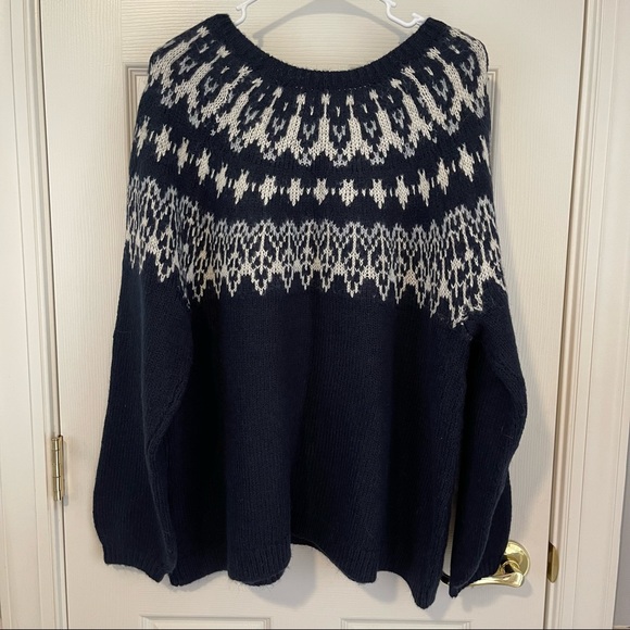 Old Navy Crew Neck Fair Isle 1X Sweater - Picture 6 of 7